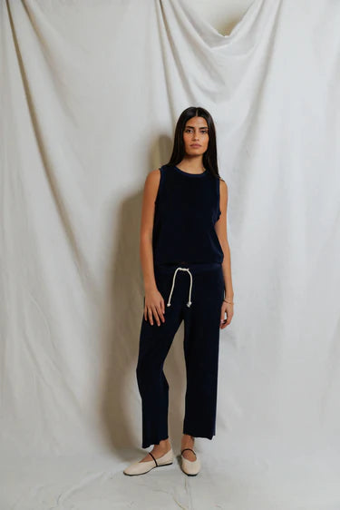 Perfect White Tee Eliana Loop Terry Capri Pant