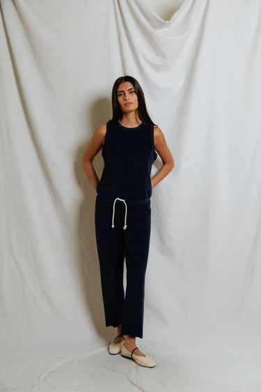 Perfect White Tee Eliana Loop Terry Capri Pant