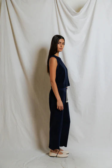 Perfect White Tee Eliana Loop Terry Capri Pant