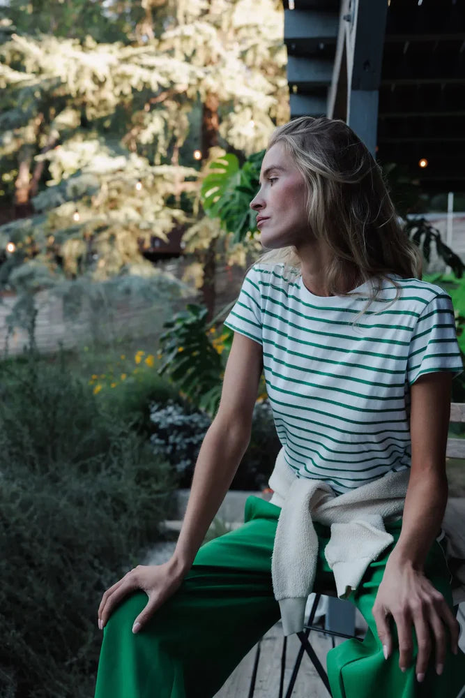 Perfect White Tee Everett Striped Tee Shirt