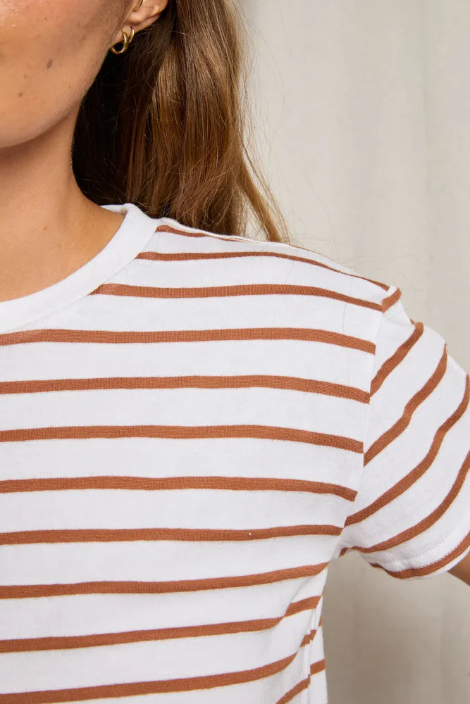 Perfect White Tee Everett Striped Tee Shirt