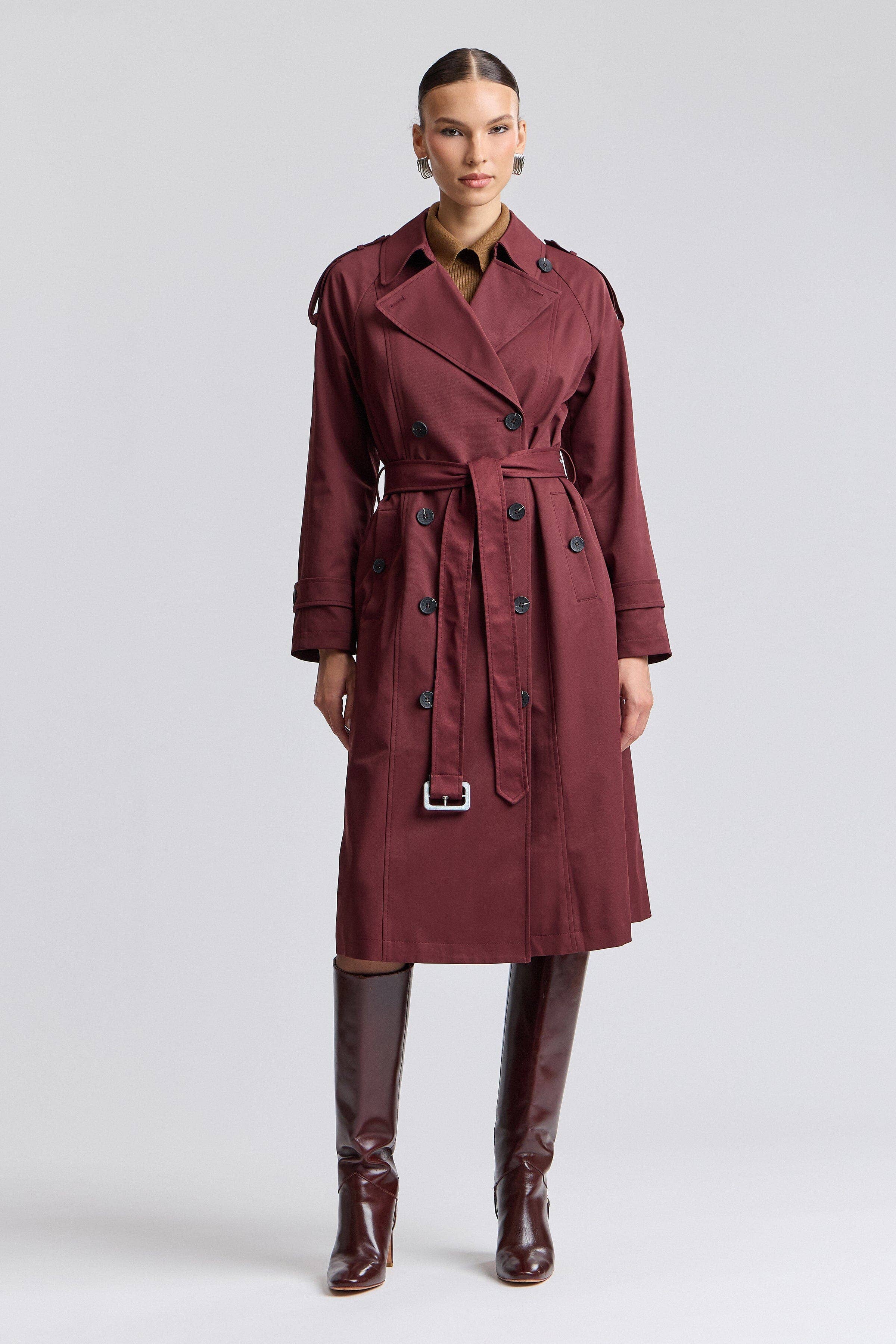 Avec Les Filles Oversized Utility Trench Coat 86455