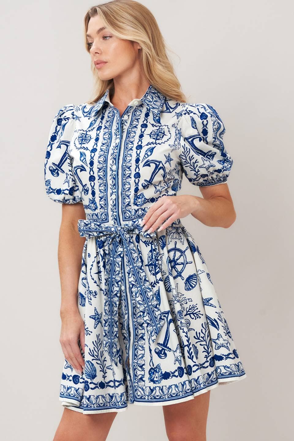 Flying Tomato Printed Woven Mini Dress ID23667