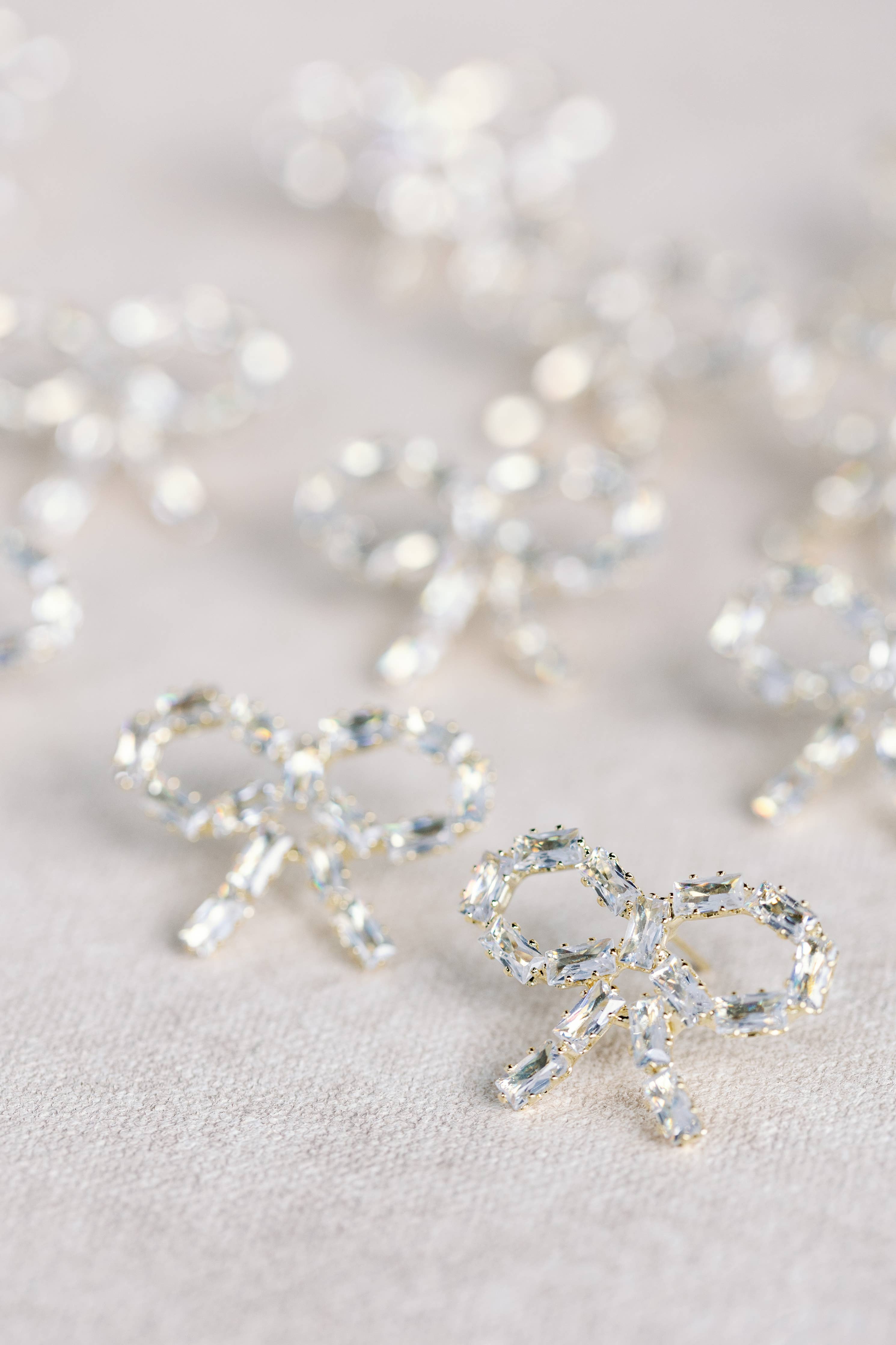 St. Armands Sparkling Mini Bow Earrings