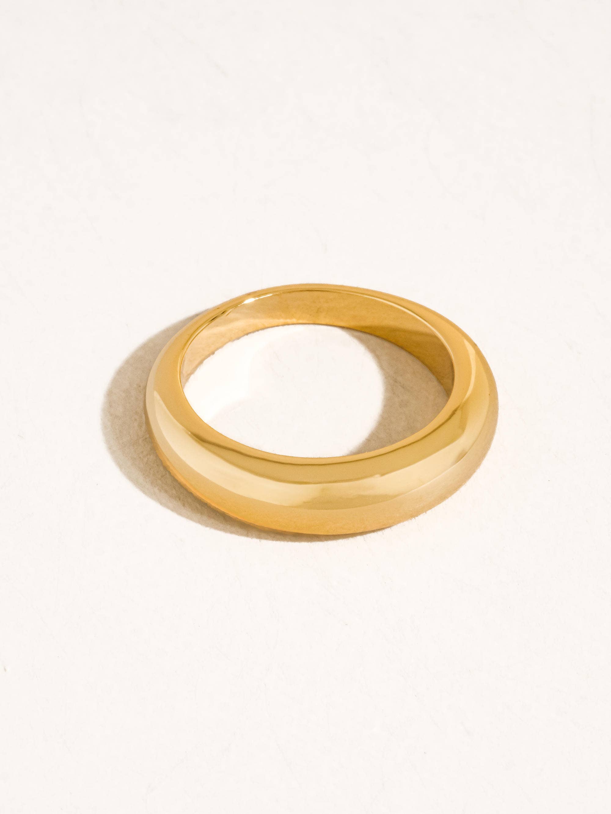 Flânerie Lottie 18K Gold Vintage Enamel Band Ring