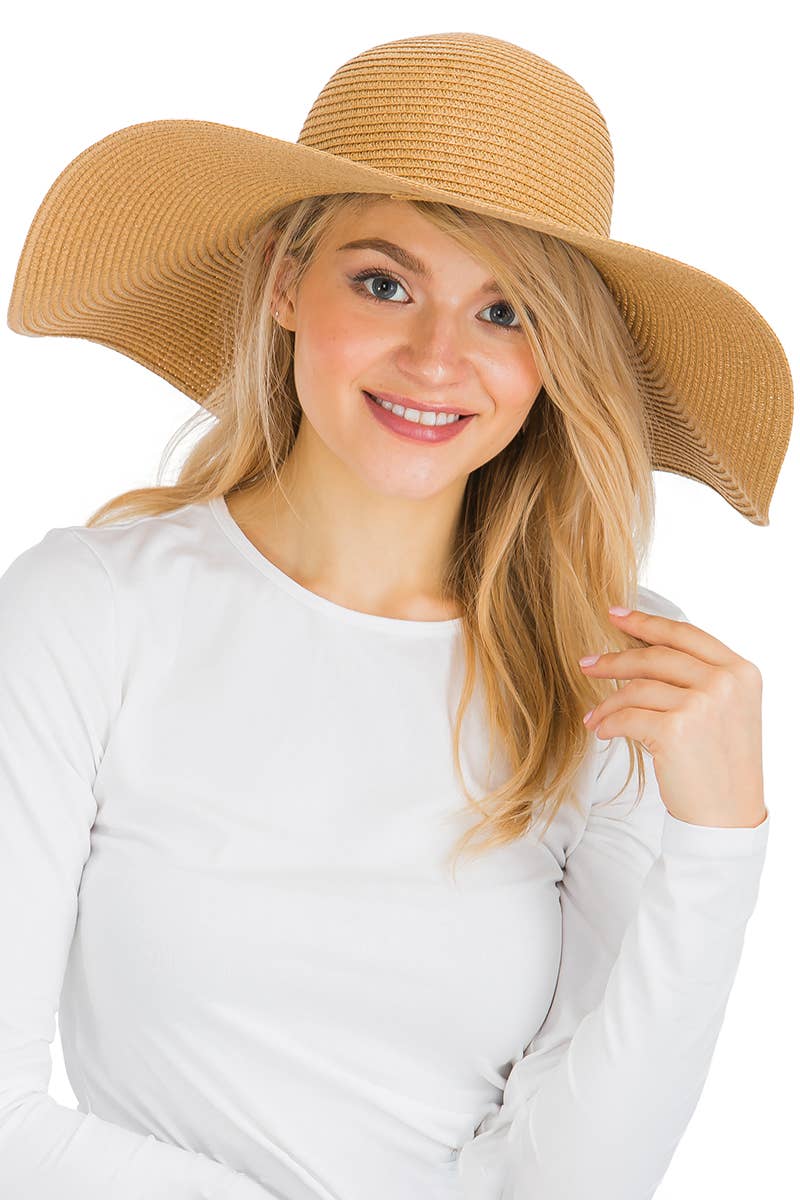 Thames Collection Packable Solid Raffia Hat