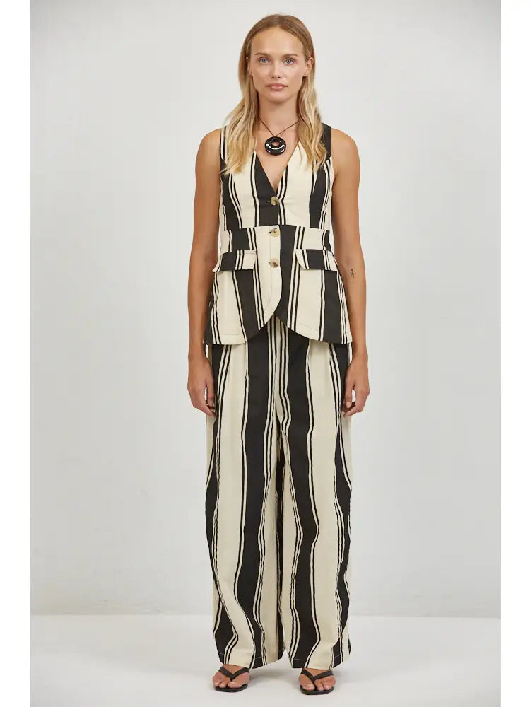 A.Ren Delphine Striped Pant