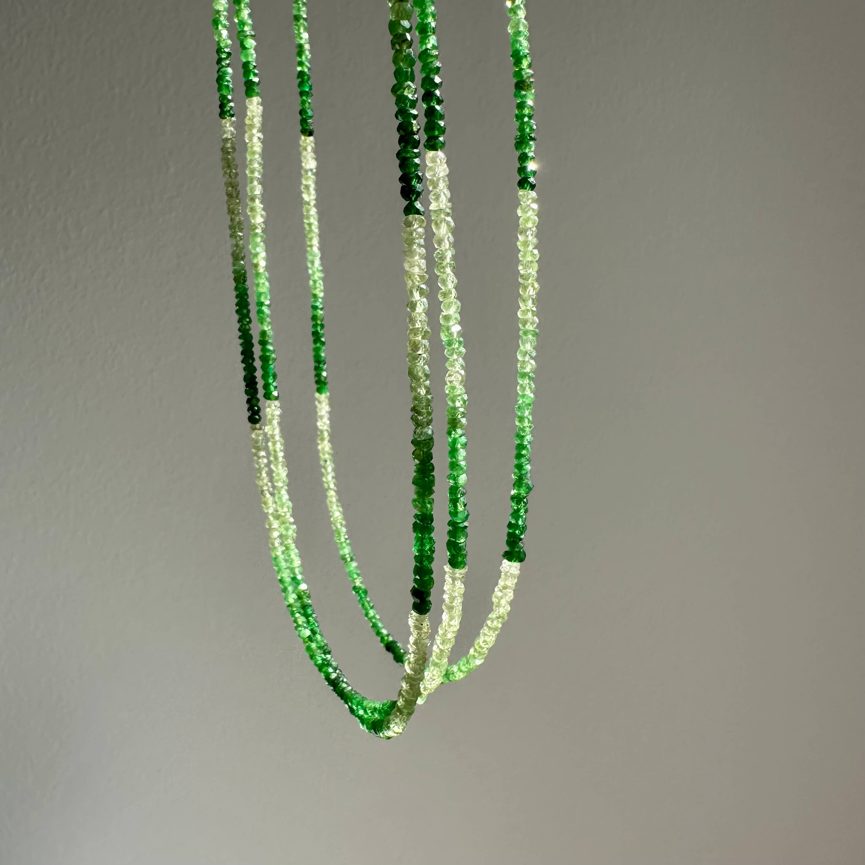 Anokhi Green Garnet/Tsavorite Ombre Necklace NKB120