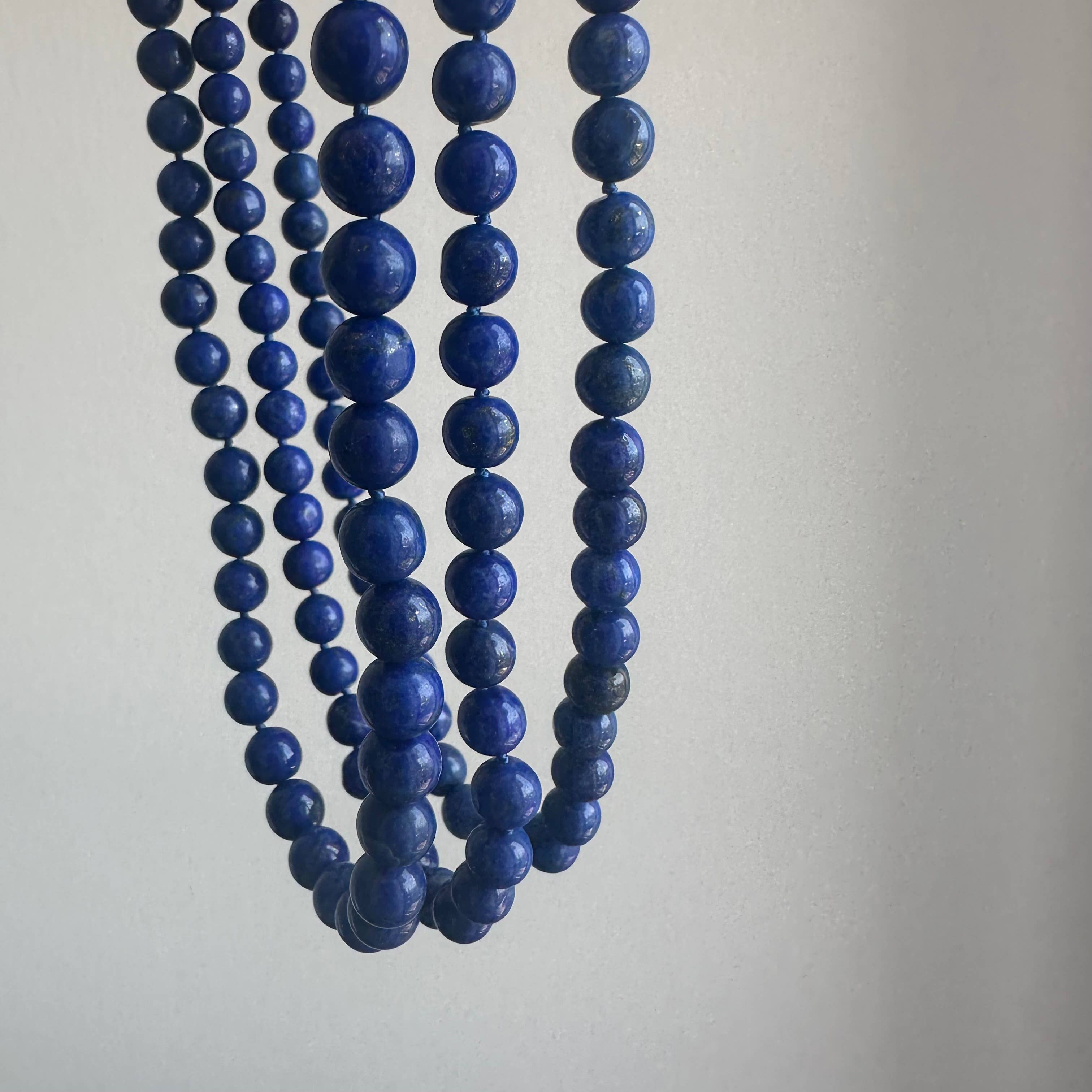 Anokhi Green Lapis Beaded Necklace | Classic Knotted NKK45