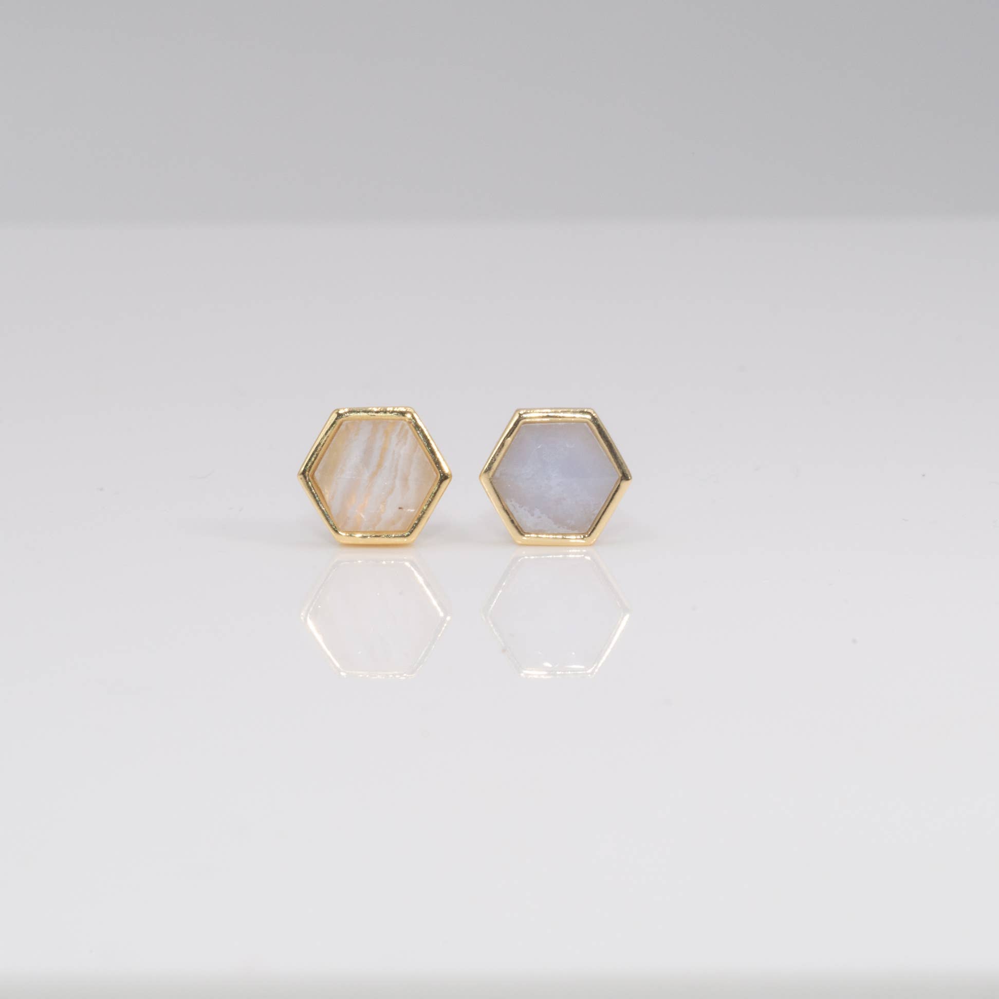 Leslie Francesca Hexagon Gemlet studs