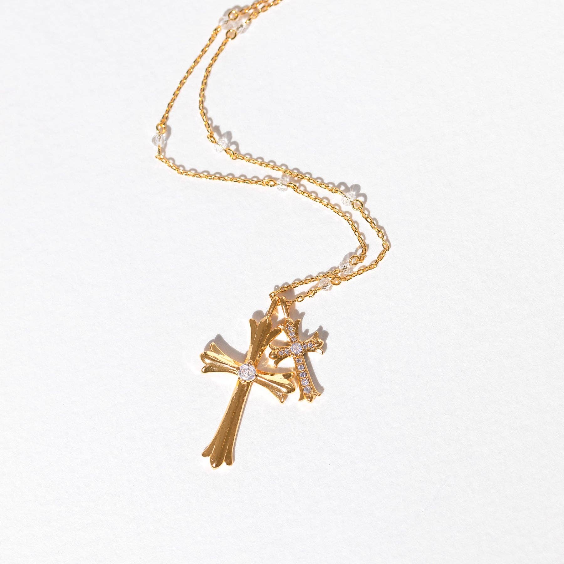 Girls Crew Double Crossed Necklace