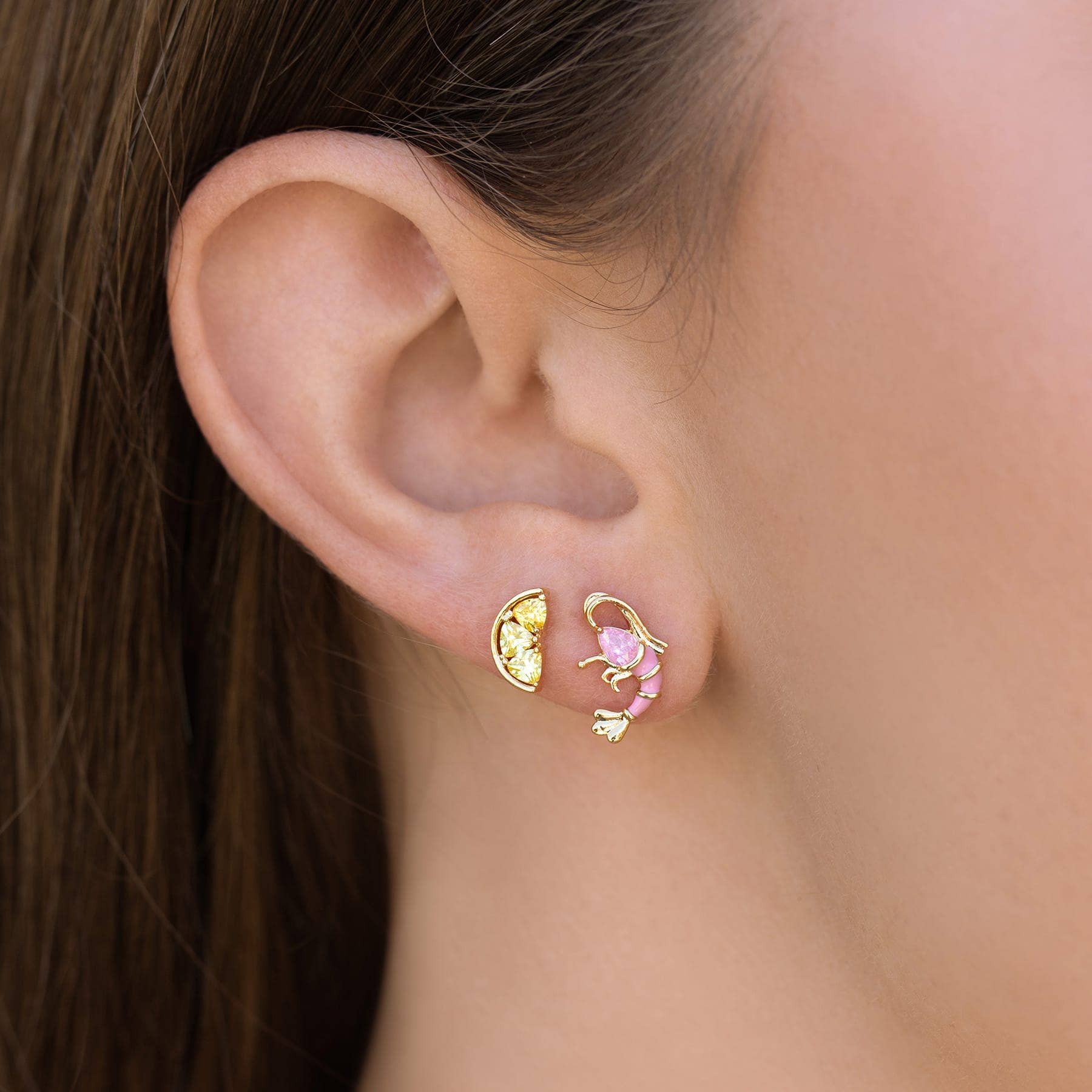 Girls Crew Shrimp Cocktail Studs