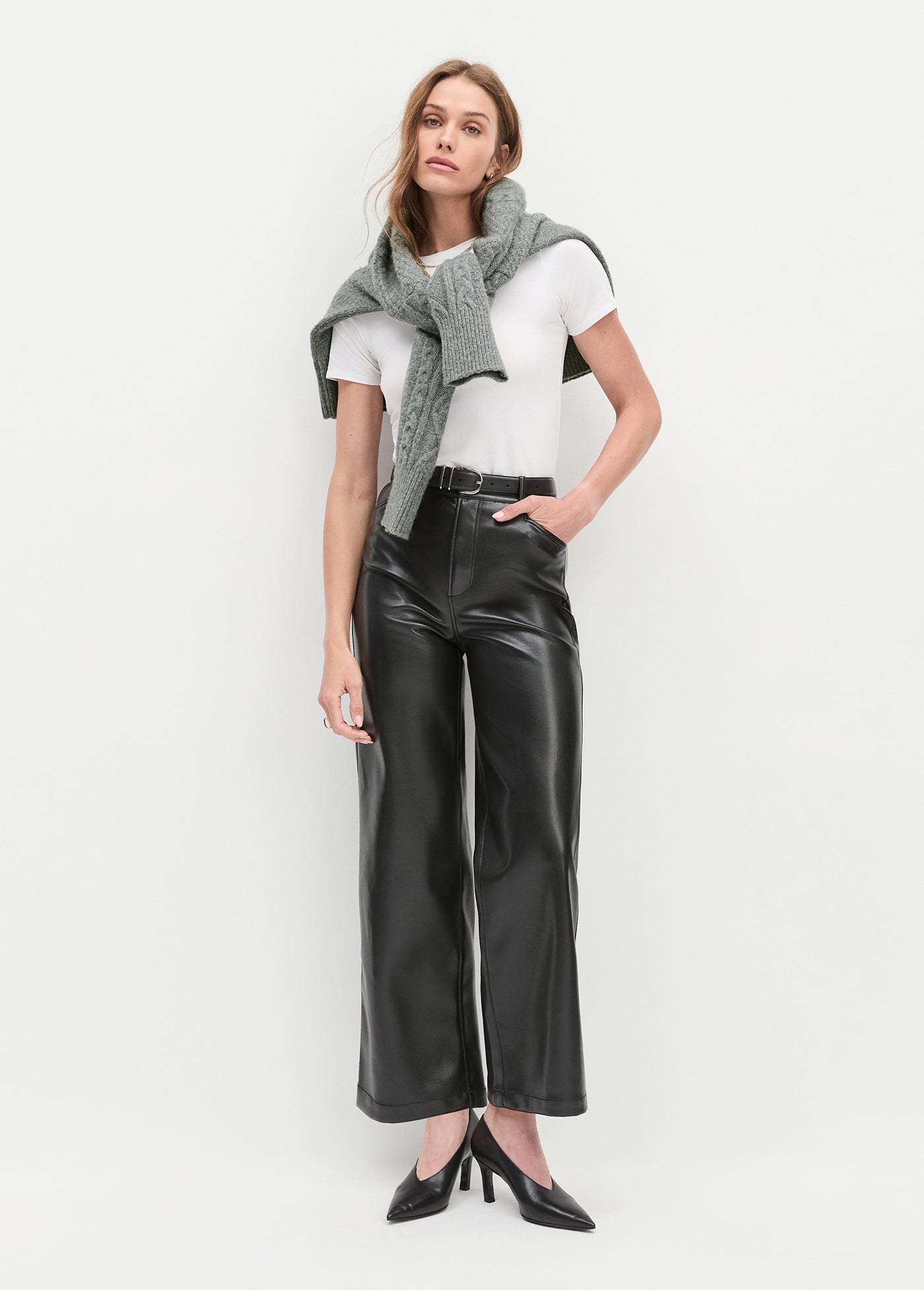 Favorite Daughter The Mischa Super High Rise Wide Leg Ankle