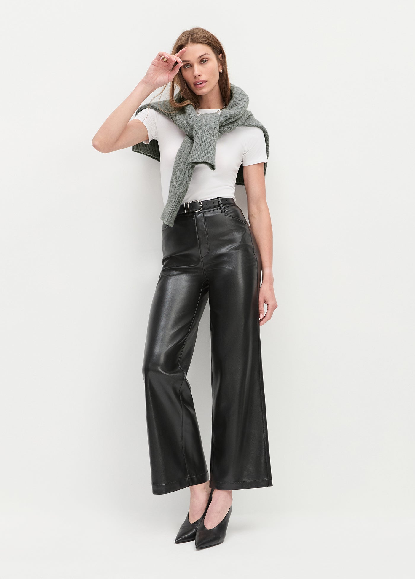 Favorite Daughter The Mischa Super High Rise Wide Leg Ankle