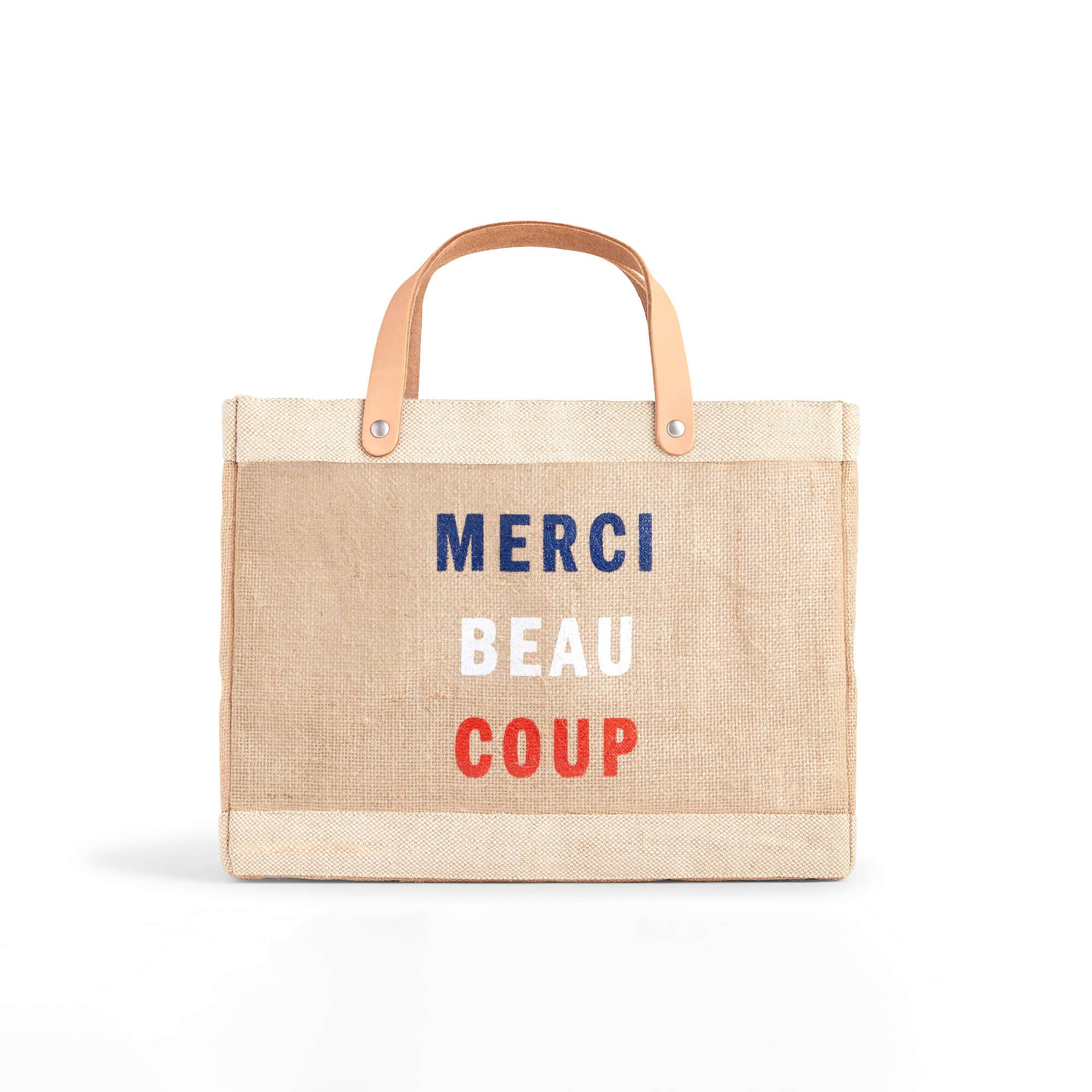 Apolis Petite Market Bag in Natural for Clare V. “Merci Beau Coup”