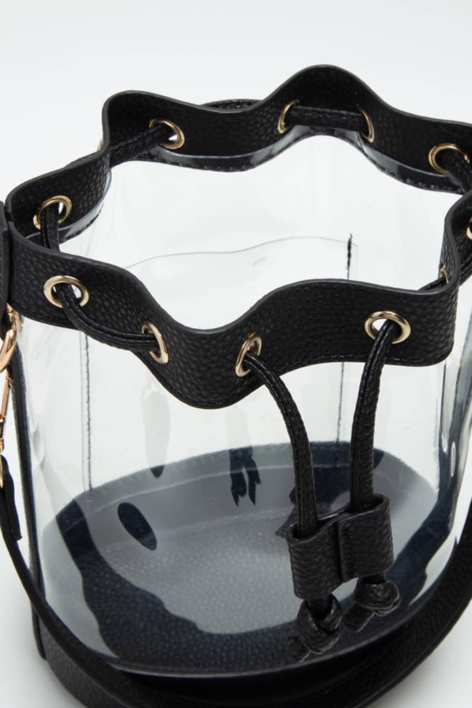 Catherine's Game Day Clear Crossbody Stadium Bucket Bag