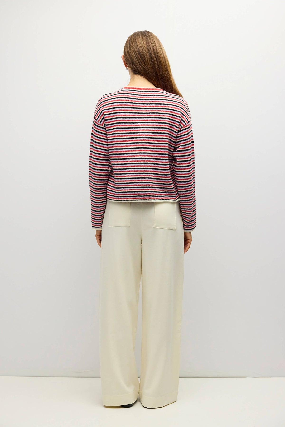All Row The Cathy Cardigan | Multi Stripe Cardigan