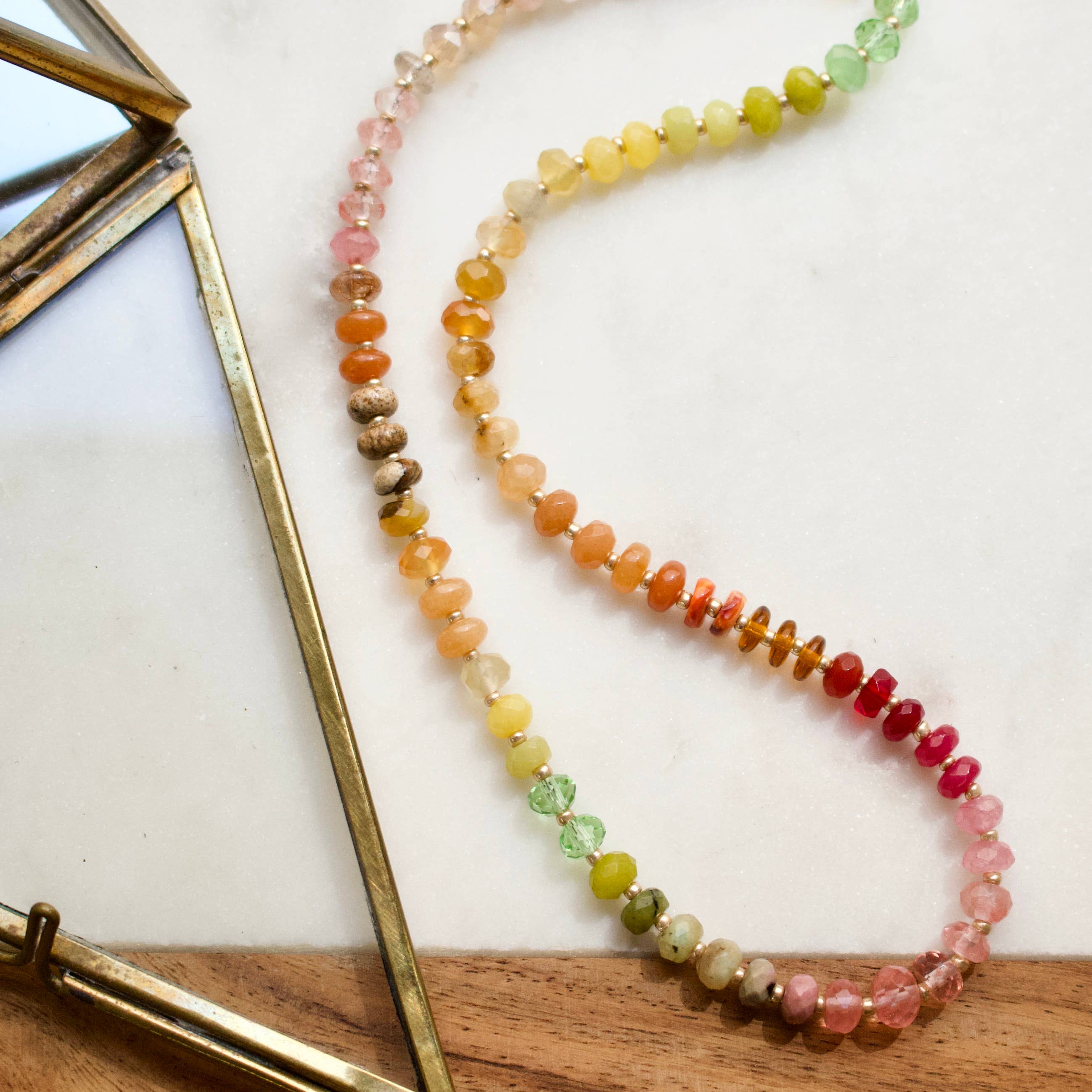 a.v. max Gemma Small Rondelle Necklace 9043N