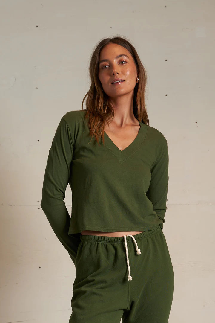 Perfect White Tee Fiona Recycled Cotton V Neck Tee