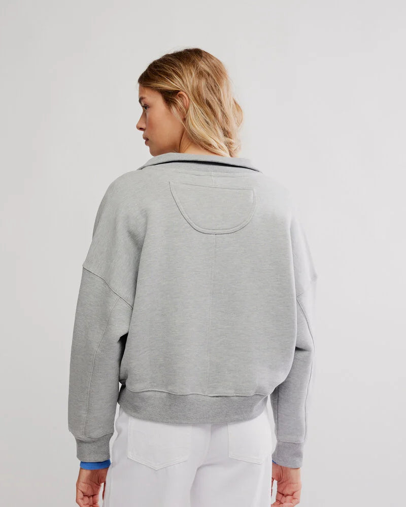 Free People Timeless Pullover in Heather Grey