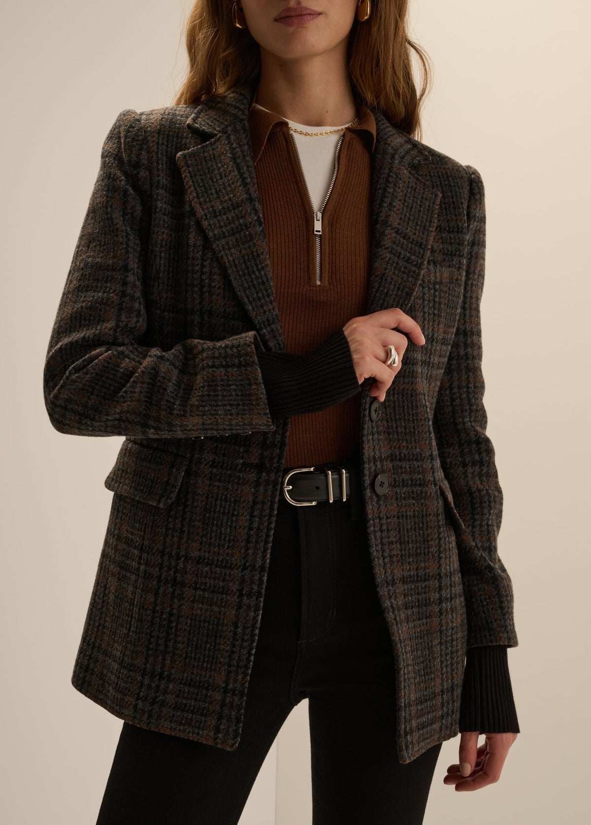Favorite Daughter The Plaid City Blazer