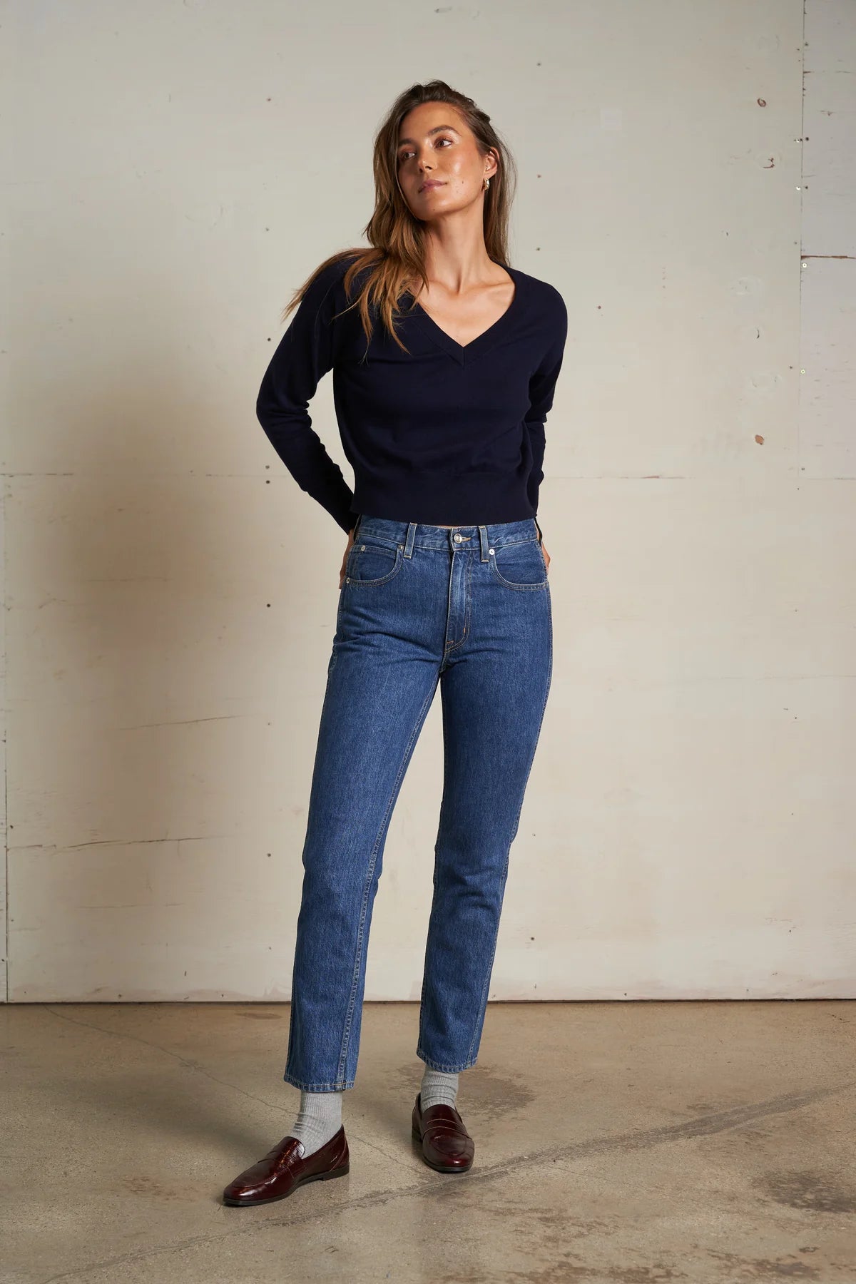 Perfect White Tee Georgina Cotton Cashmere Sweater