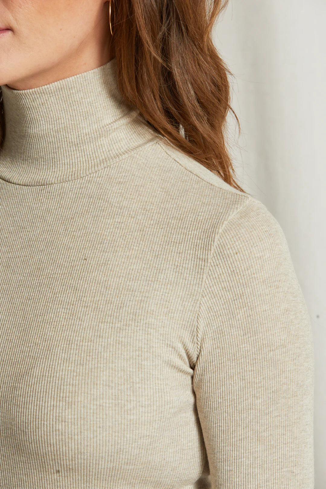 Perfect White Tee Hayden Luxe Rib Turtleneck