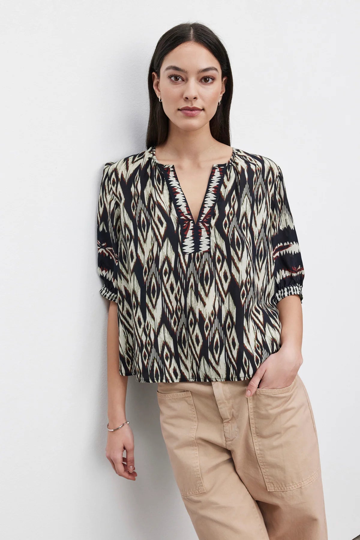 Velvet Beatrice Popover Top