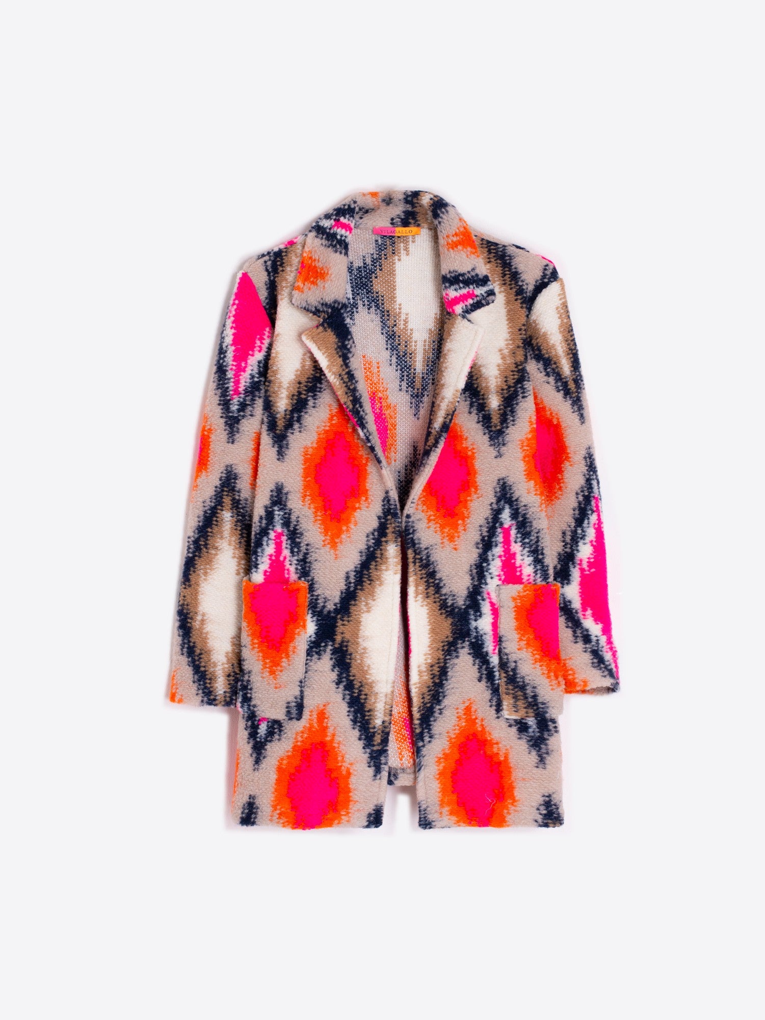 Vilagallo Ikat Pattern Coat 31600