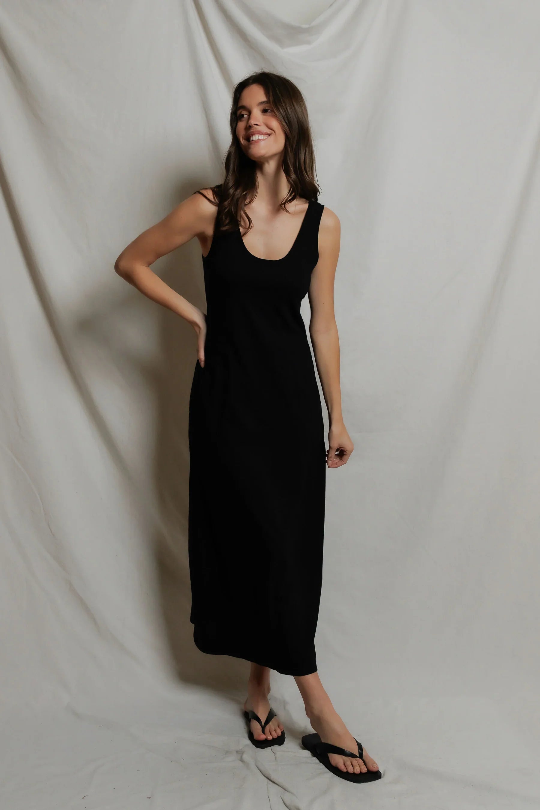Perfect White Tee Jasmine Jersey Tank Maxi Dress