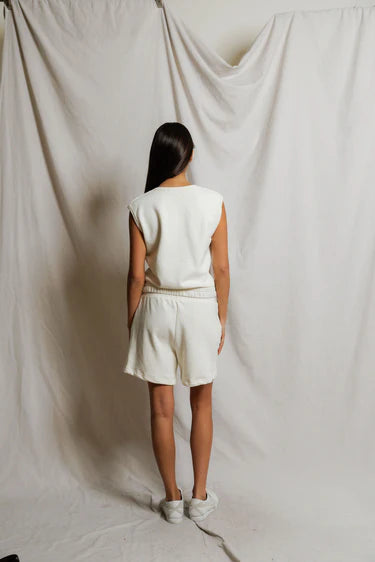 Perfect White Tee Joy French Terry Scoop Tank