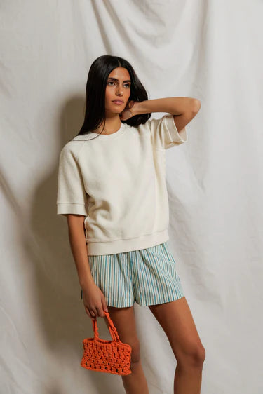 Perfect White Tee Ziggy Short Sleeve Sweatshirt