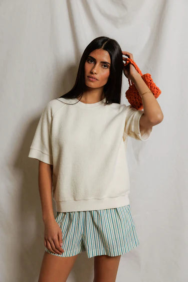 Perfect White Tee Ziggy Short Sleeve Sweatshirt
