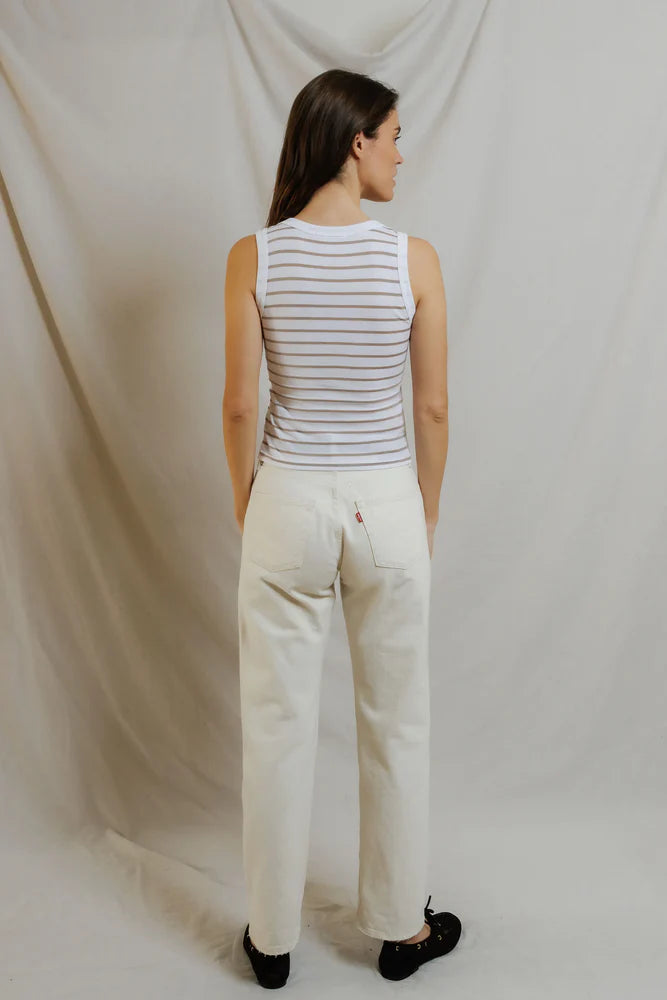 Perfect White Tee Khara Stripe Tank