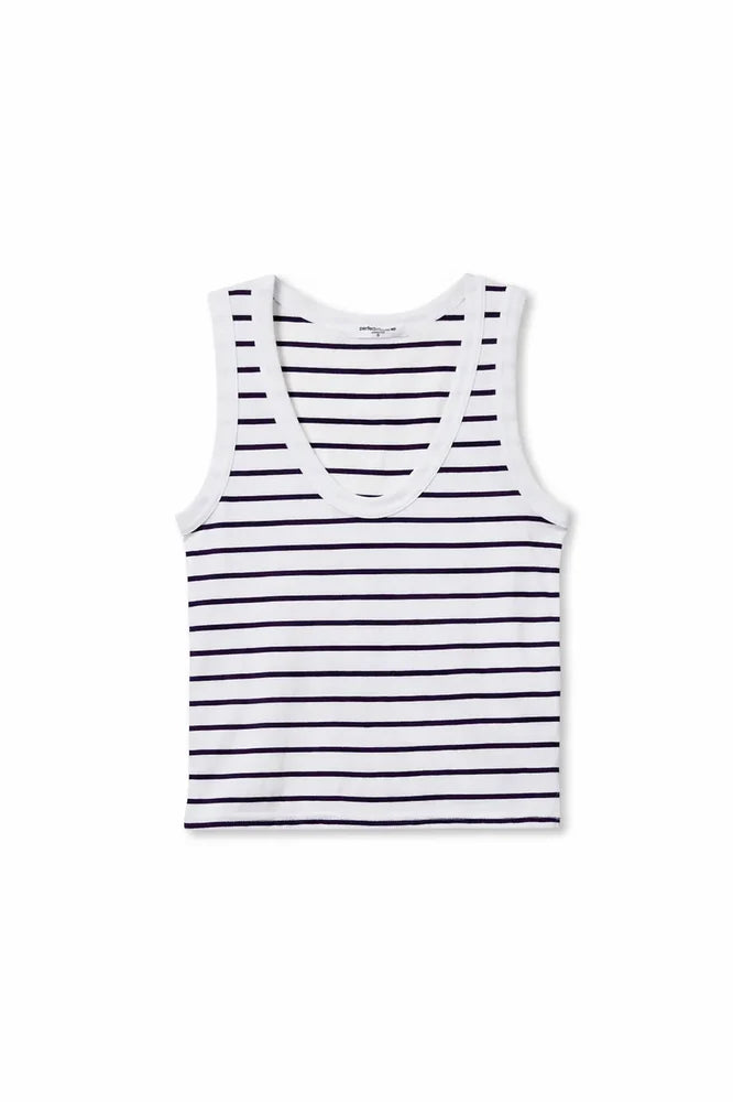 Perfect White Tee Khara Stripe Tank