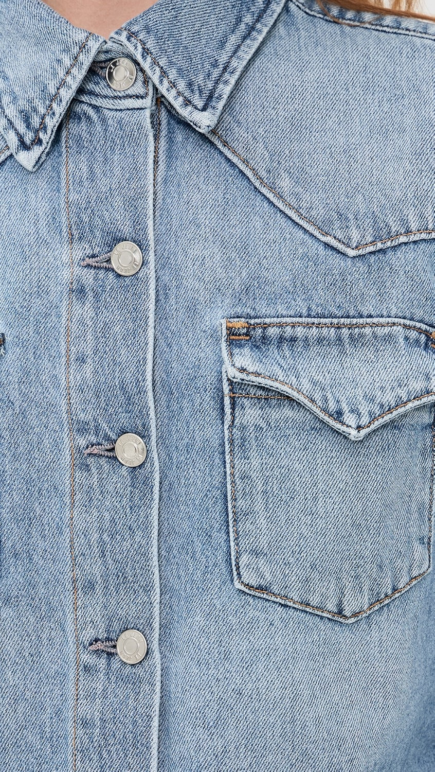 Le Jean Martha Denim Shirt