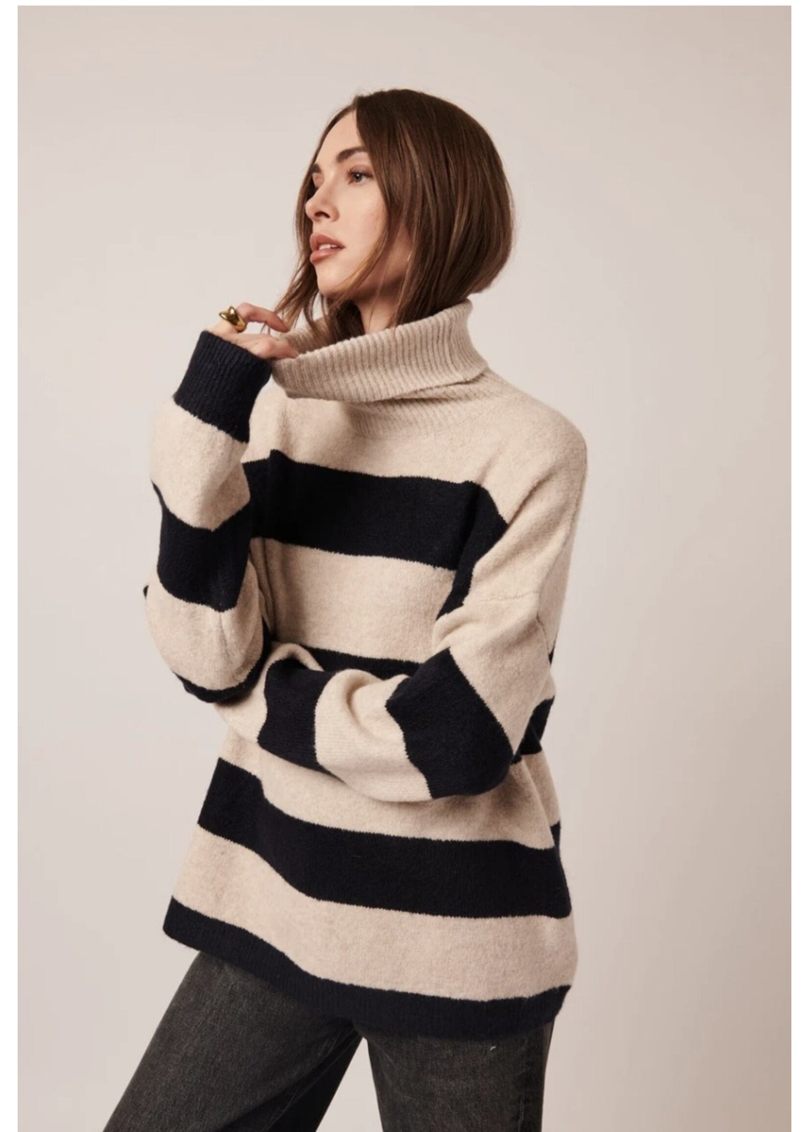 Line the Label Bronx Turtleneck Sweater