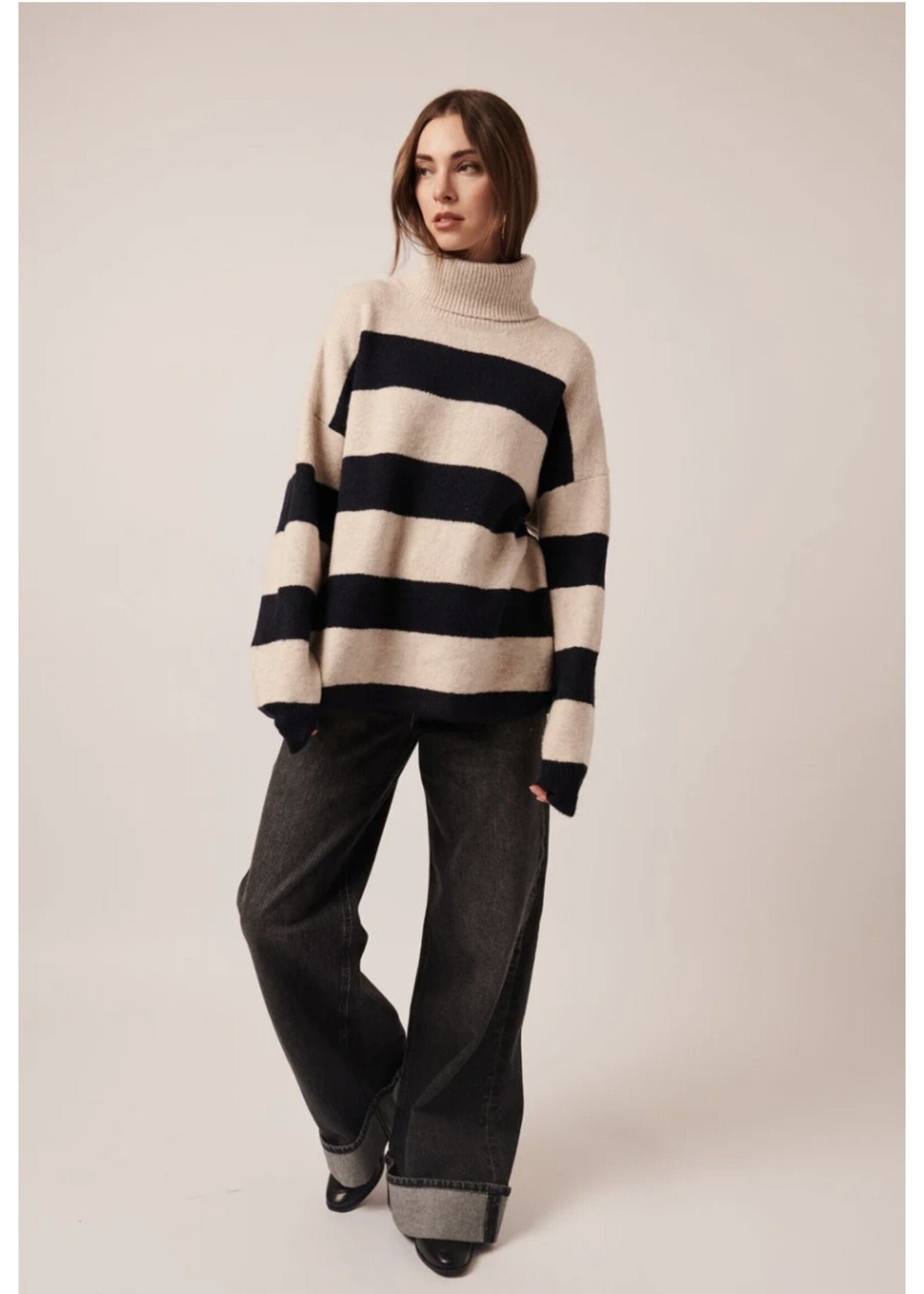 Line the Label Bronx Turtleneck Sweater