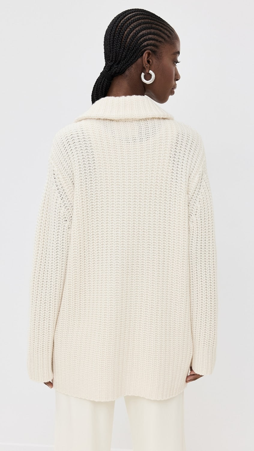 Lisa Yang Majken Cshmere Zip Cardigan Coat