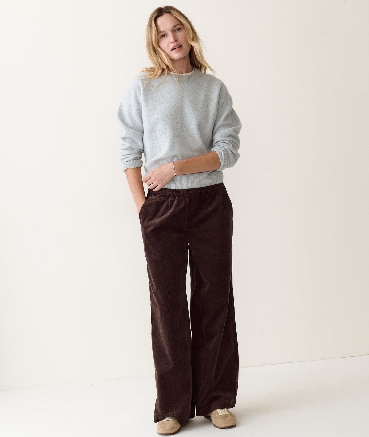 Marine Layer Coastal Merino Crewneck Sweater - Sky Blue view 6