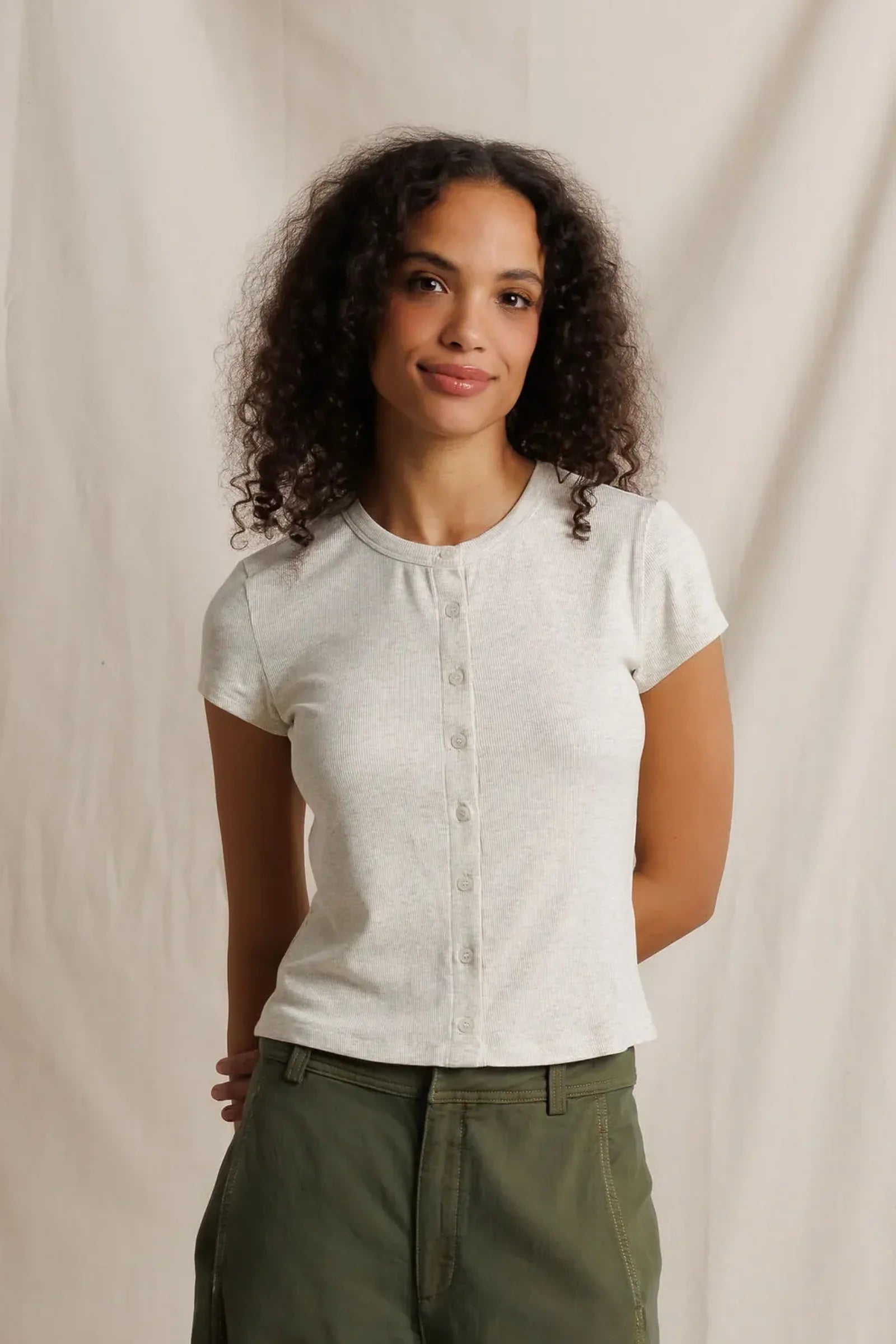 Perfect White Tee Miriam Short Sleeve Cardigan