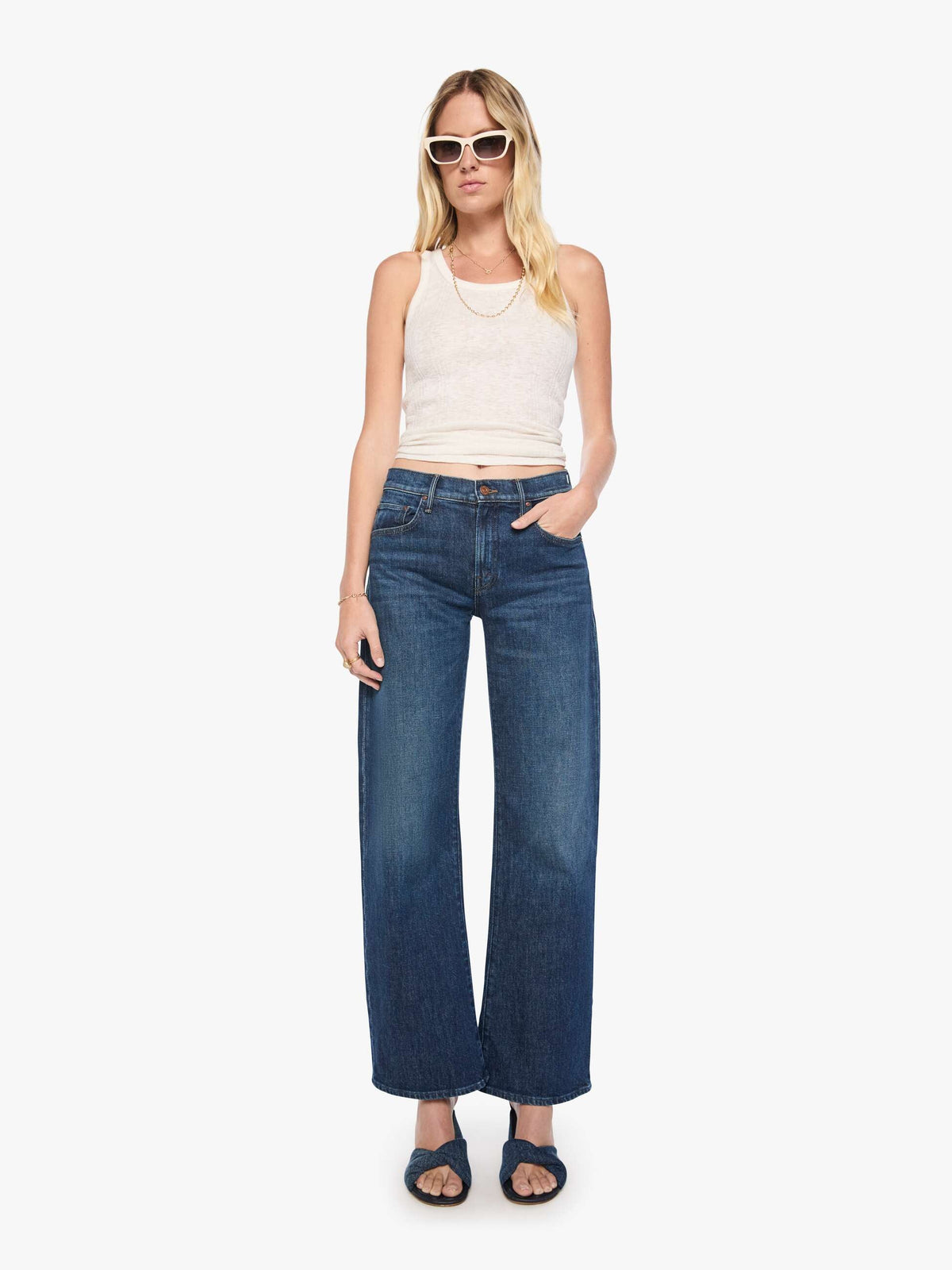 MOTHER The Mid Rise Lasso Sneak - That Belongs In A Museum front view
