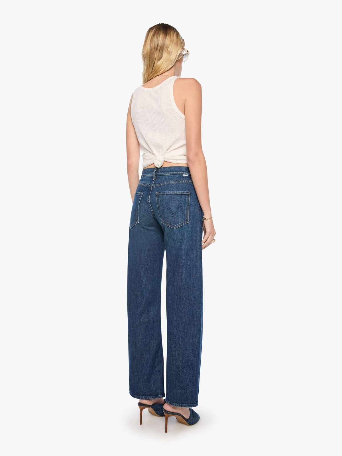MOTHER The Mid Rise Lasso Sneak - That Belongs In A Museum back view