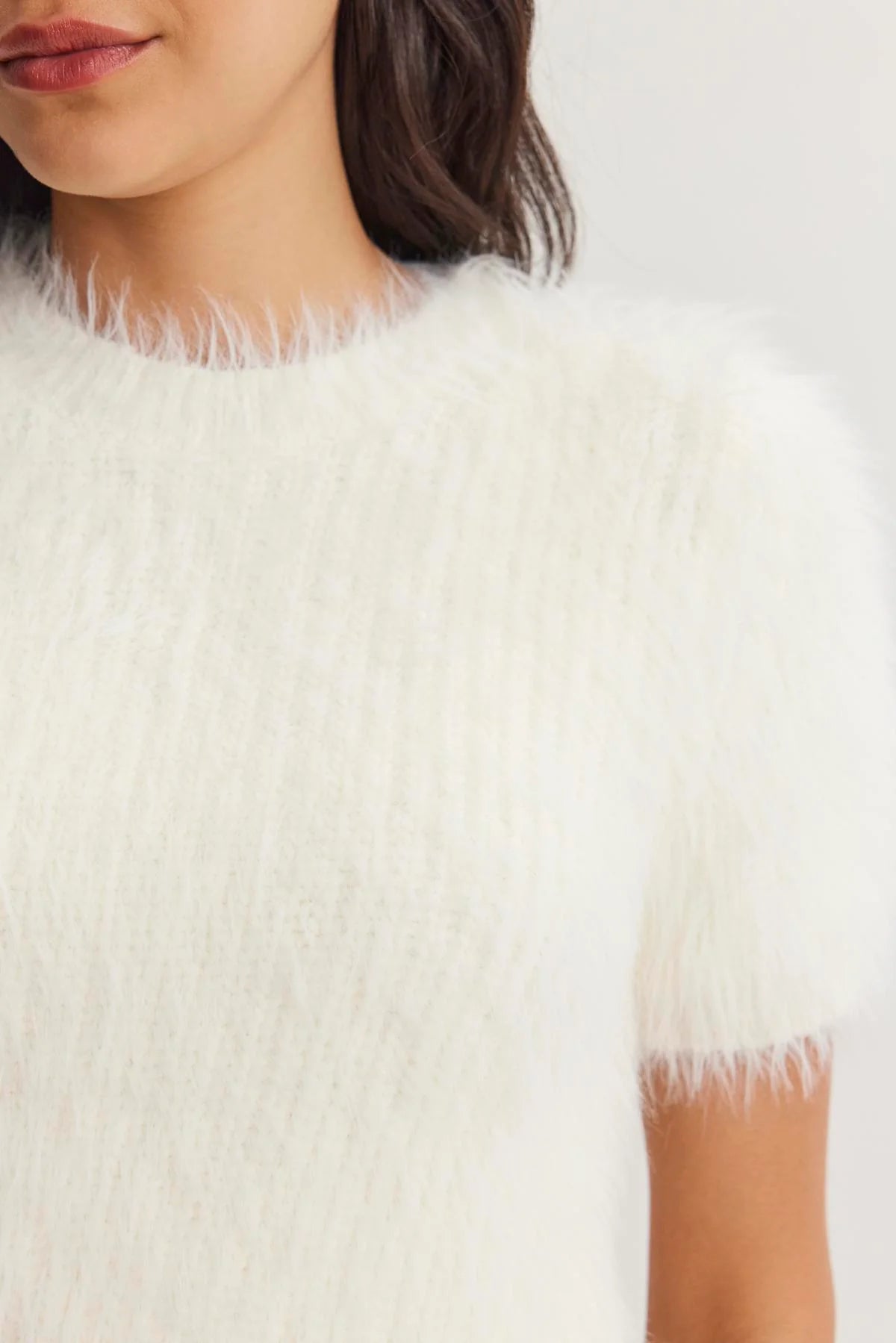 Velvet Eila Feather Yarn Sweater