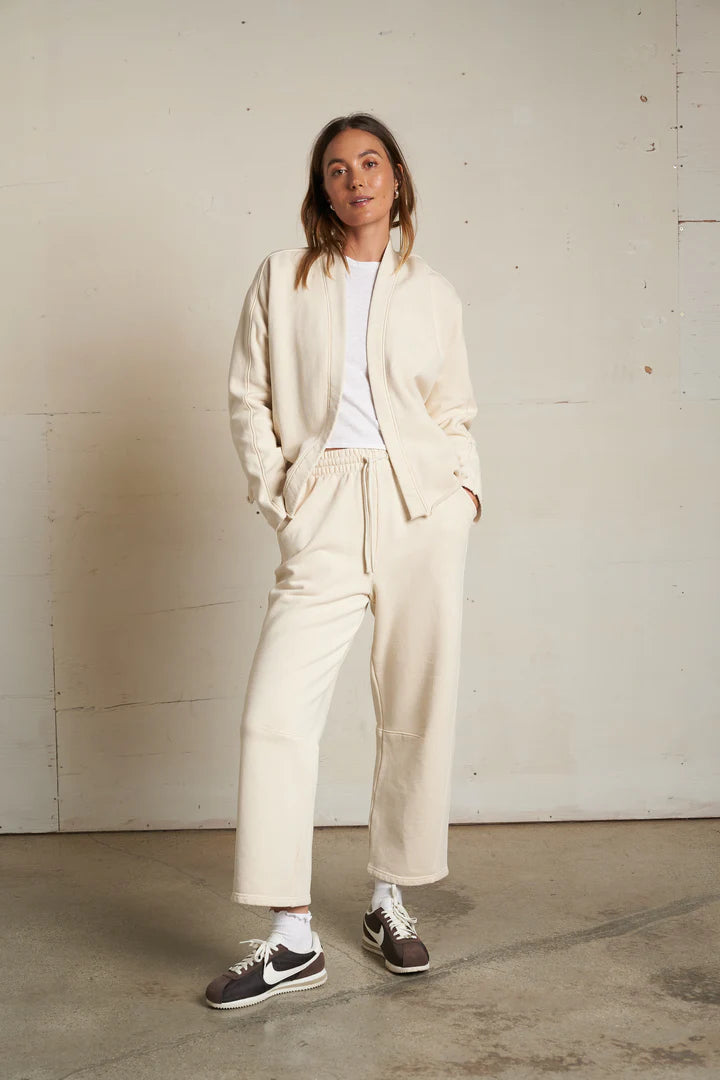 Perfect White Tee Olivia Fleece Open Cardigan