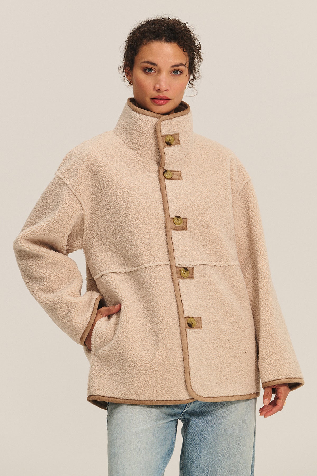 Velvet Shona Reversible Sherpa Jacket