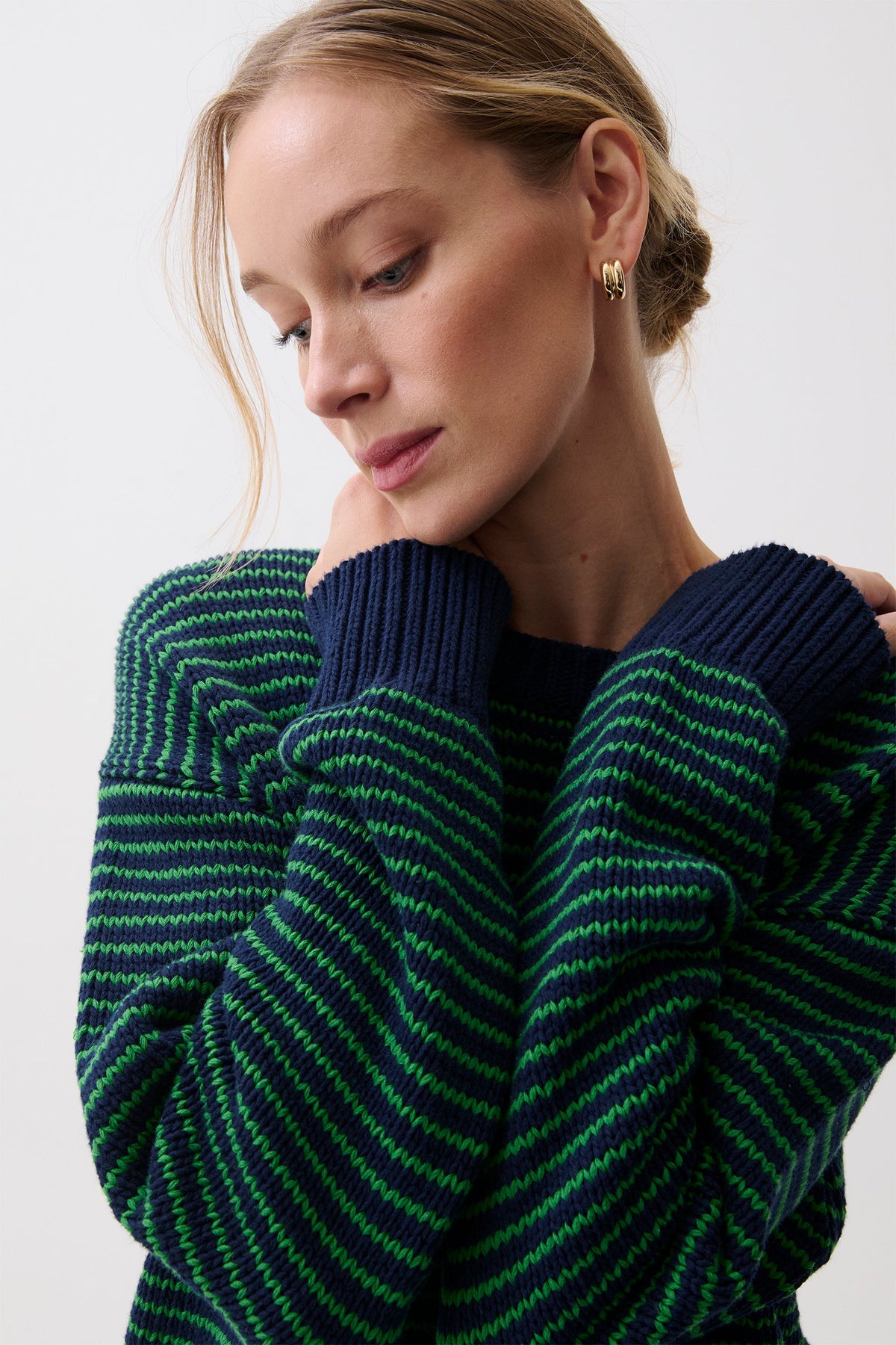 Pistola Aura Relaxed Crew Neck Sweater - Midgreen — photo 2