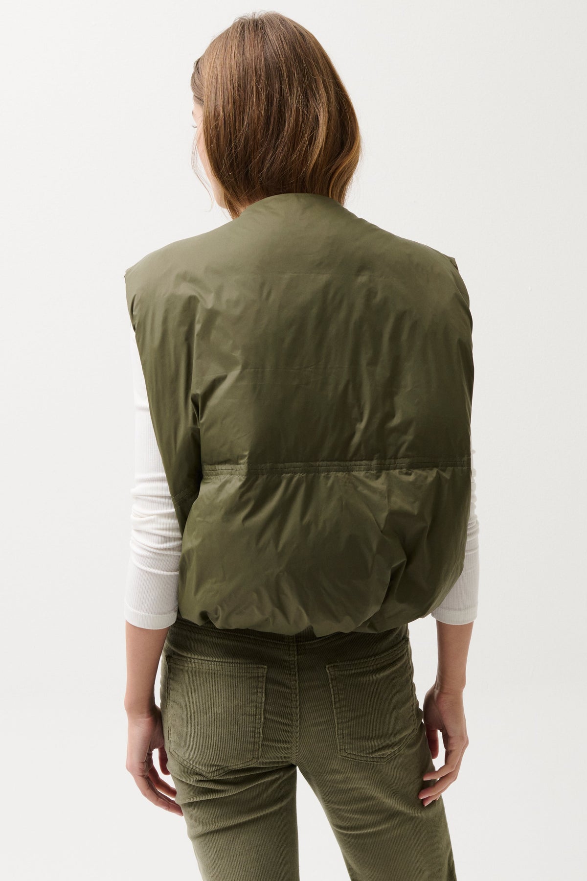 Pistola Catarina Nylon Puffer Vest - Ivy — photo 3