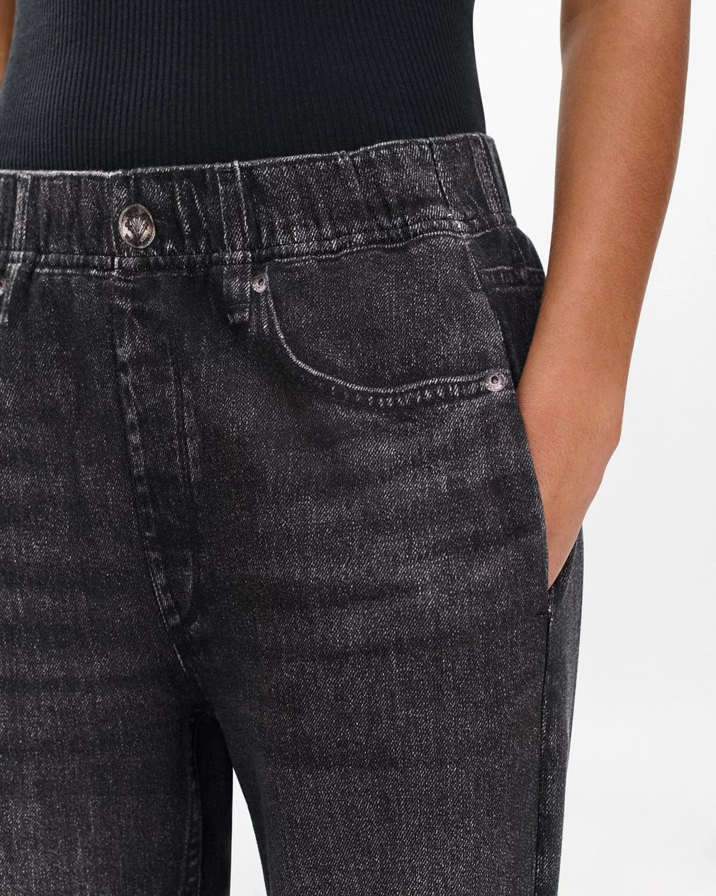 Rag & Bone Miramar Terry Pull On Jogger Faded Black