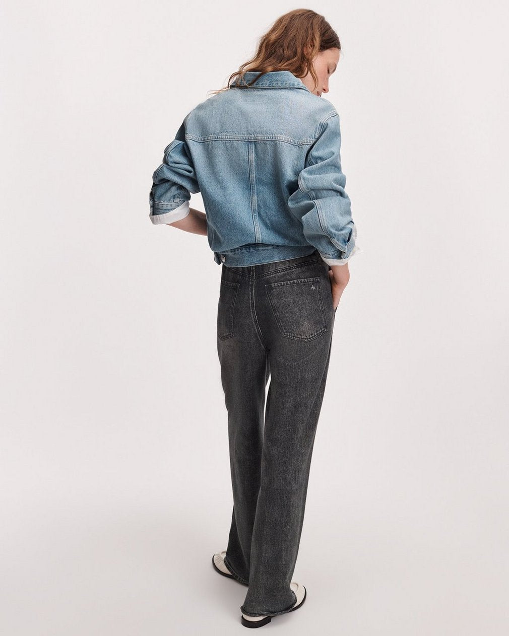 Rag & Bone Miramar Wide-Leg Track Pant Washed Black